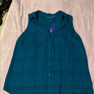 Button up short sleeve blouse